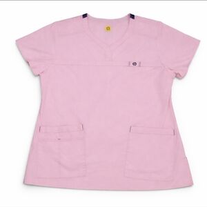 WonderWink Wonderflex Patience Women's XL Pink Scrub Top  Utility, Workwear